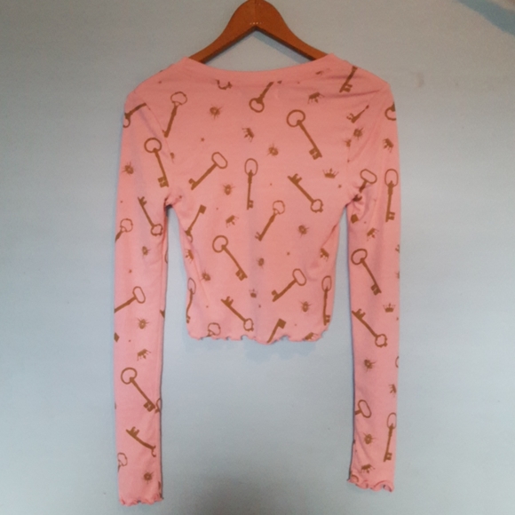 RARE wildfox endless keys crop top - Picture 4 of 5